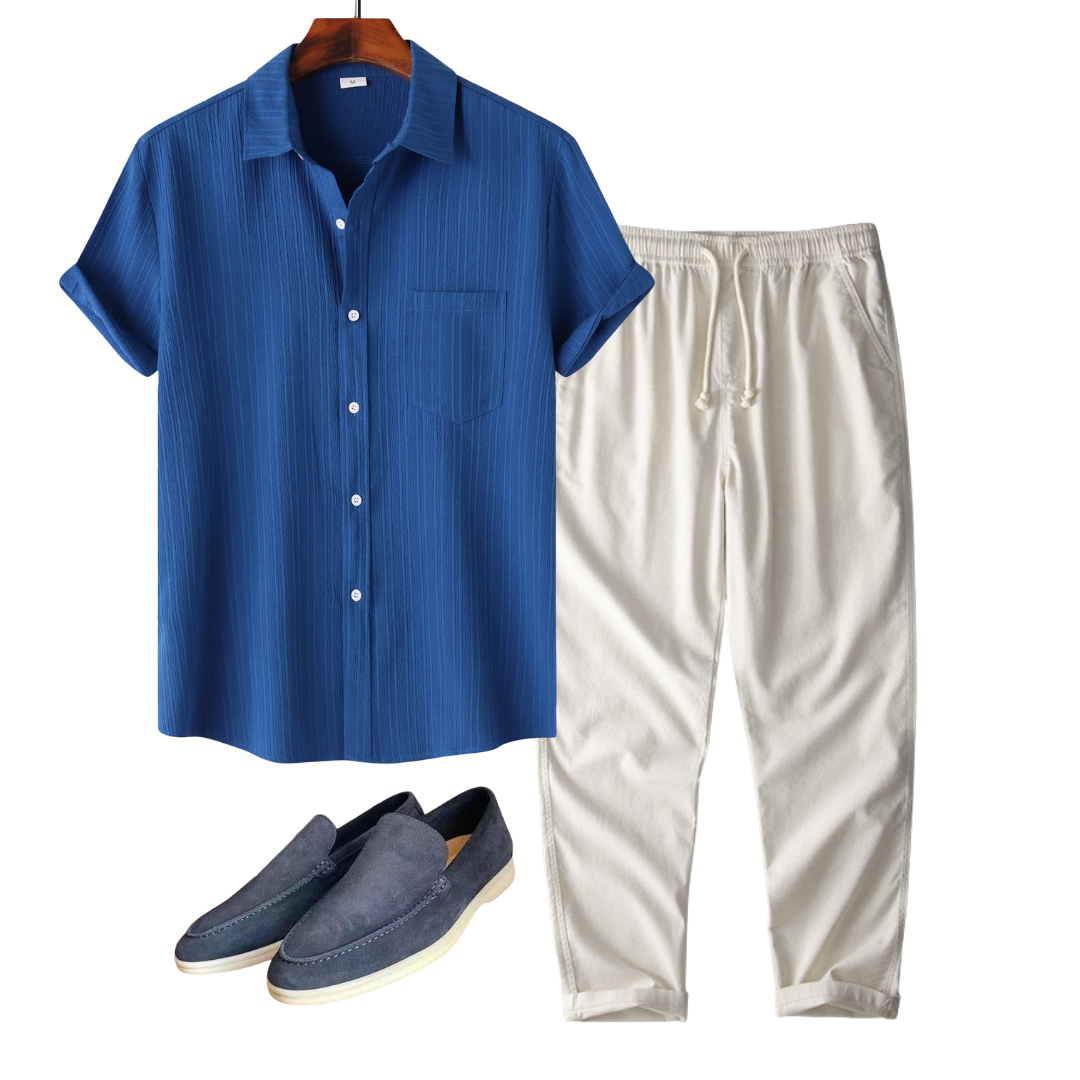 Santorini™ Linen Set & Loafers