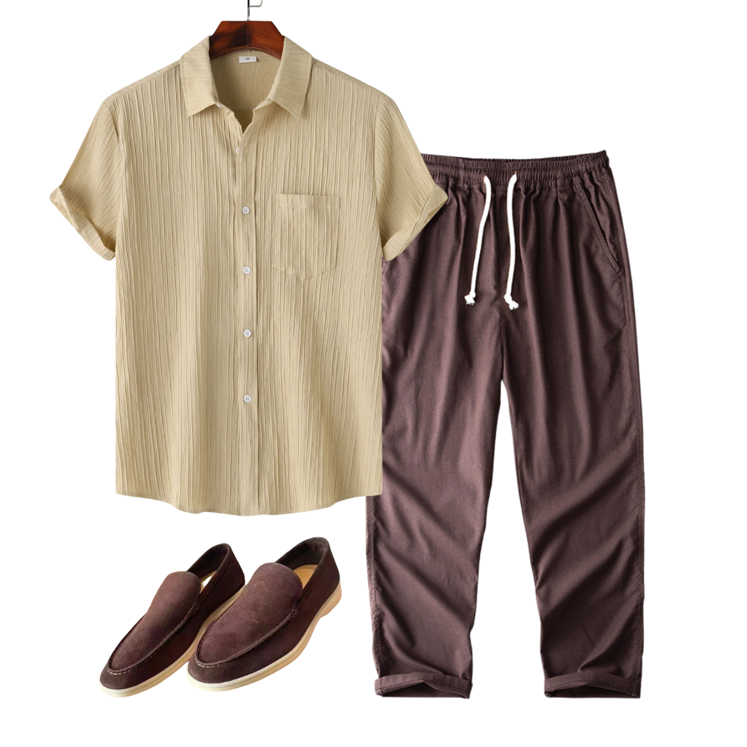 Santorini™ Linen Set & Loafers