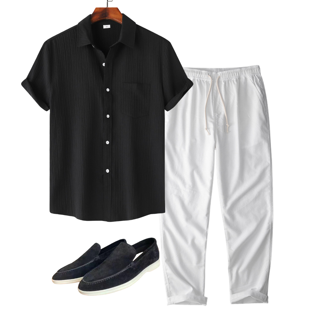 Santorini™ Linen Set & Loafers
