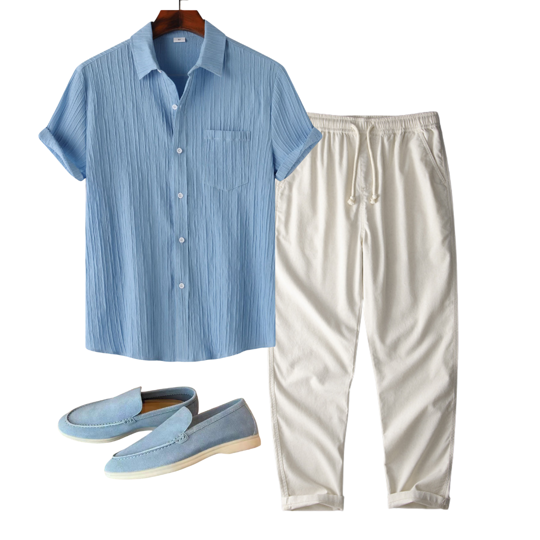 Santorini™ Linen Set & Loafers