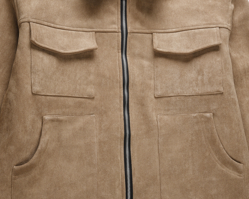 Boxy Suede Jacket